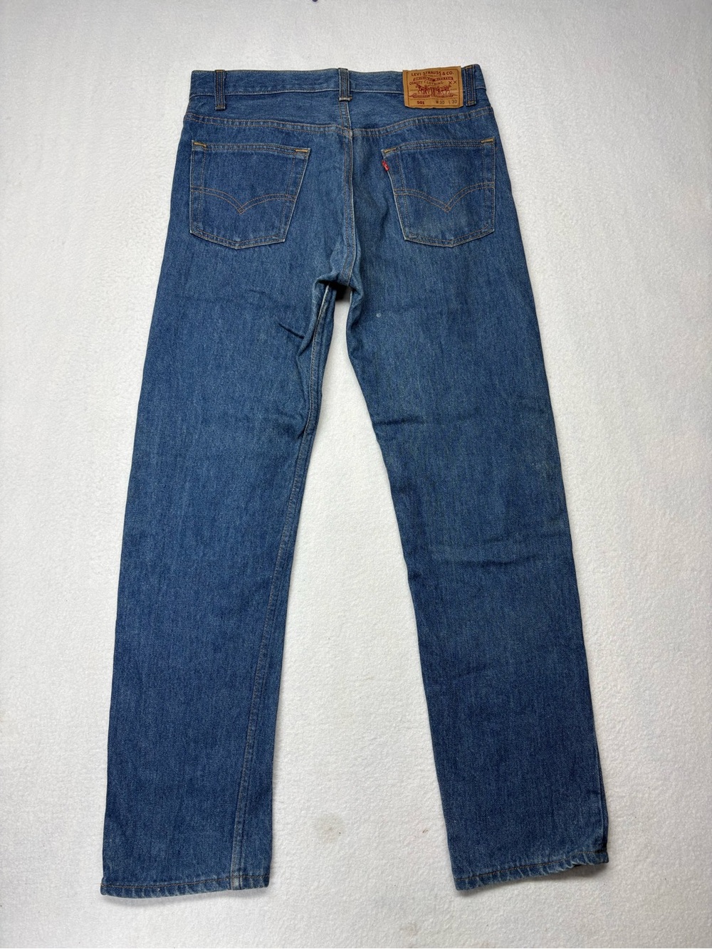 Vintage 1992 Levi’s 501XX Denim Dark Blue Jeans 30x30 Made In USA